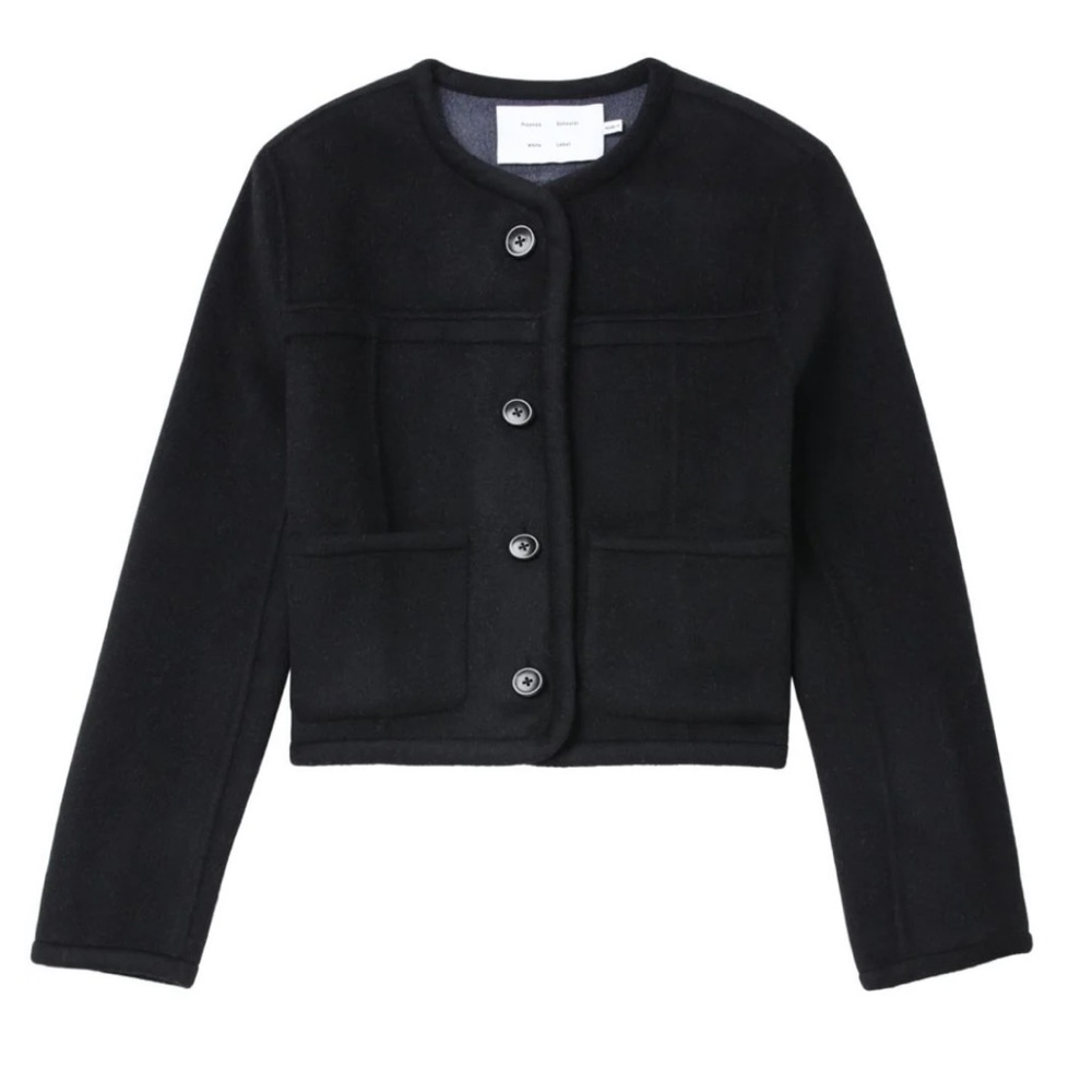 Proenza Schouler Cashmere Blend Reversible Melton Jacket